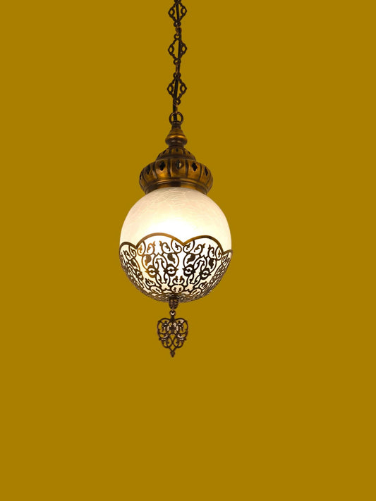 Handmade Turkish Mosaic Pendant Lamp, Colorful Hanging Turkish Light