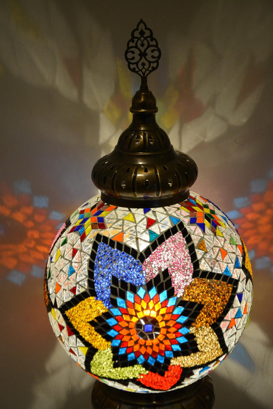 Floor Lamp, Moroccan Mosaic Floor Standing Lamp, Bedside Lamp, Decorative Night Lamp