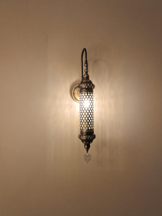 Turkish Hanging Wall Lanterns, Moroccan Style Wall Lamps, Handmade Bedroom Wall Lights