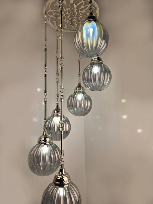 Pendant Chandelier Light Fixture, Turkish Hanging Lamp - Anatolia Lighting