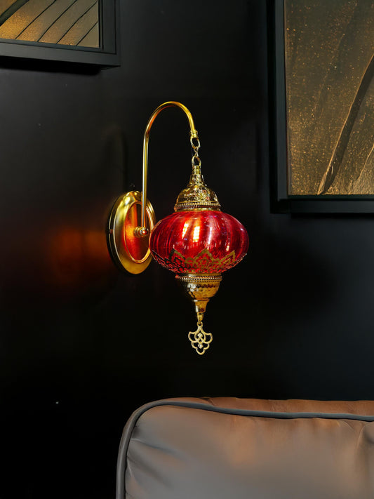 Wall Light Fixture, Turkish Wall Lamp, Sconce Lighting, Gold Luxury Wall Light, Morrocan Decor Wall Lighting