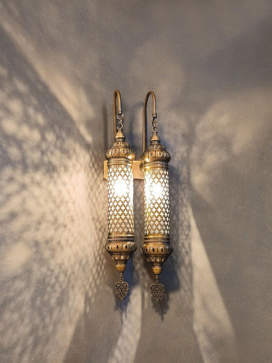 Turkish Moroccan Double Lamp, Sconce Lights, Moroccan Lanterns, Bedroom Wall Lights