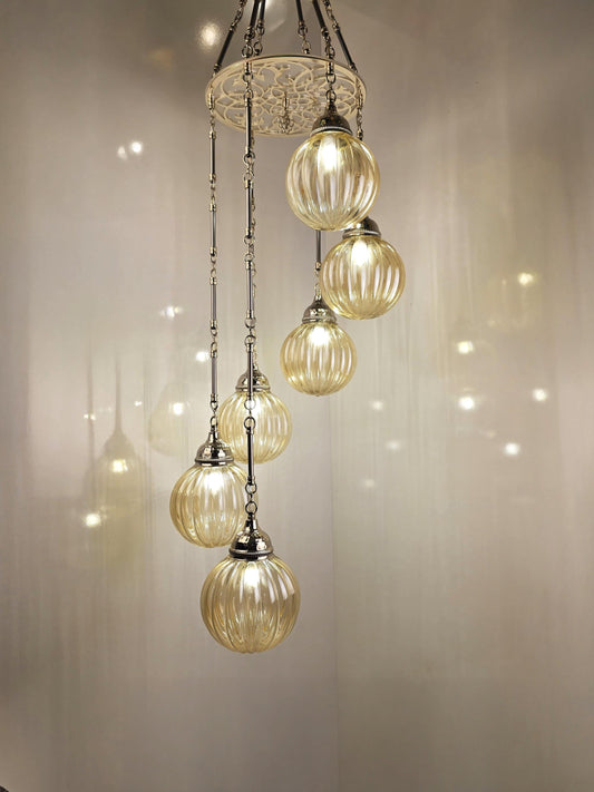 Pendant Chandelier Light Fixture, Turkish Hanging Lamp