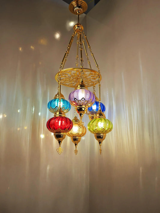 Pendant Chandelier Light Fixture, Living Room Chandelier Lantern - Anatolia Lighting