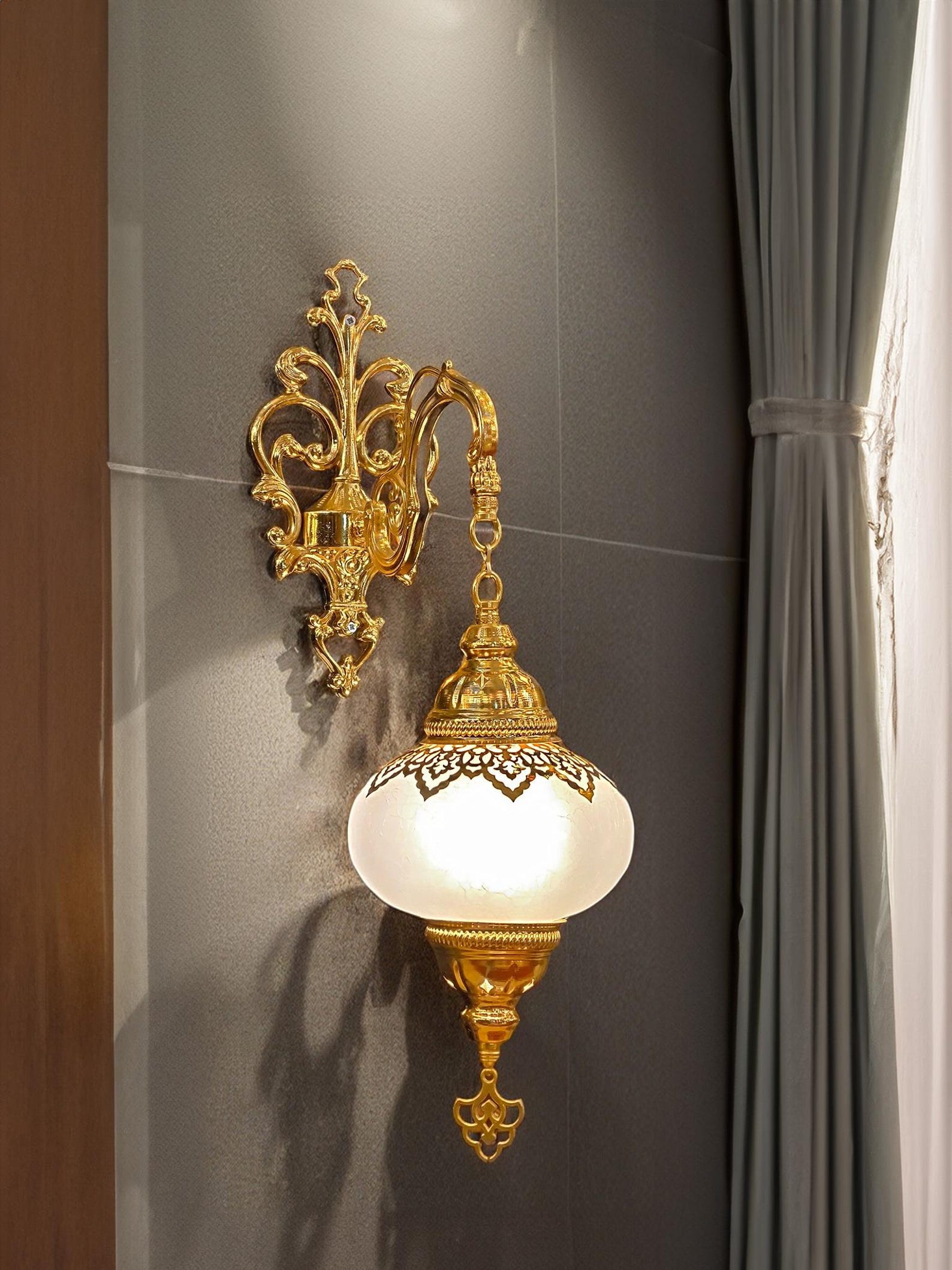 Turkish Mosaic Sconce Light, Wall Sconce Lamp, Moroccan Handmade Wall Sconce Lamp Light - Anatolia Lighting