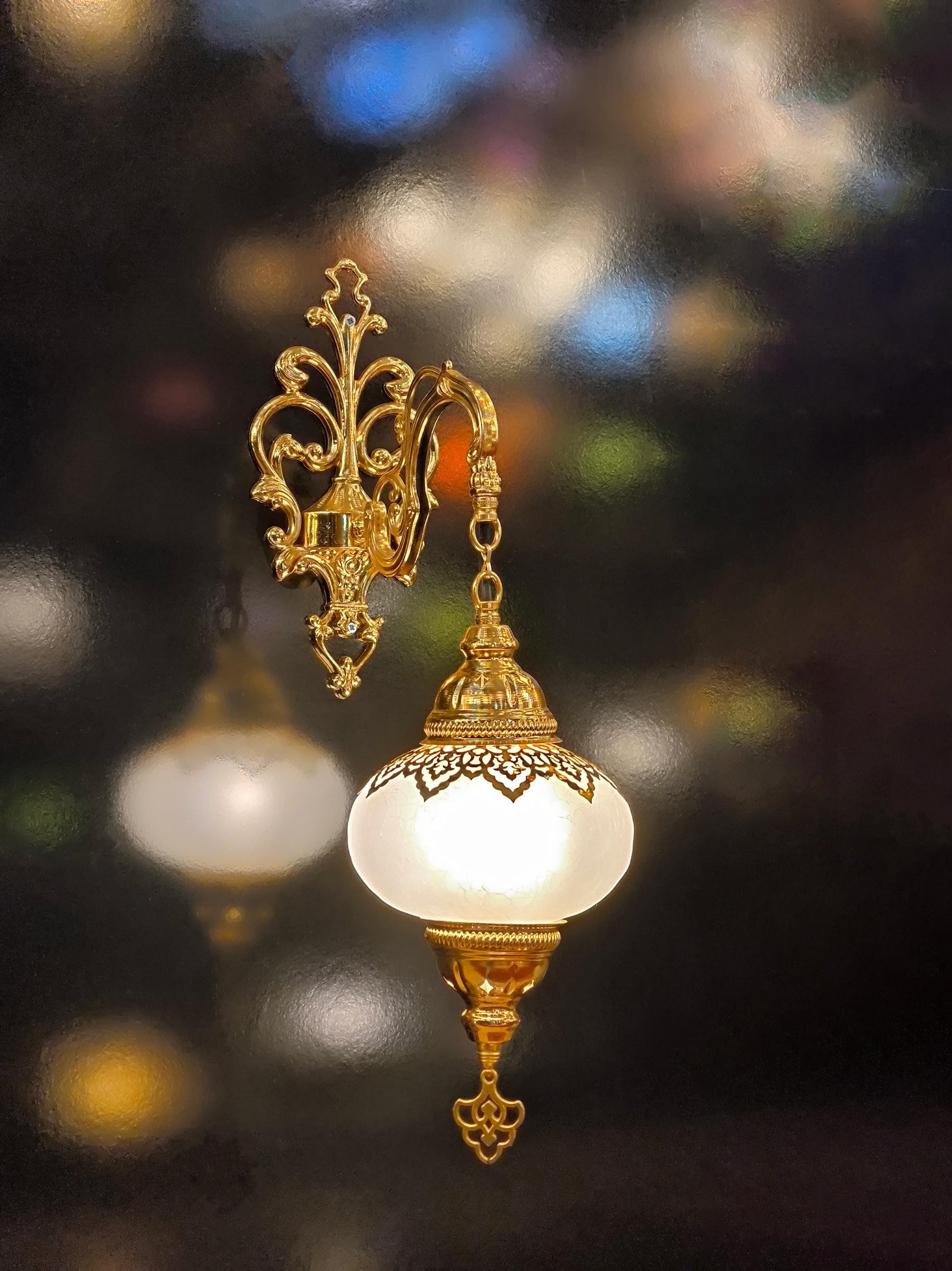 Turkish Mosaic Sconce Light, Wall Sconce Lamp, Moroccan Handmade Wall Sconce Lamp Light - Anatolia Lighting