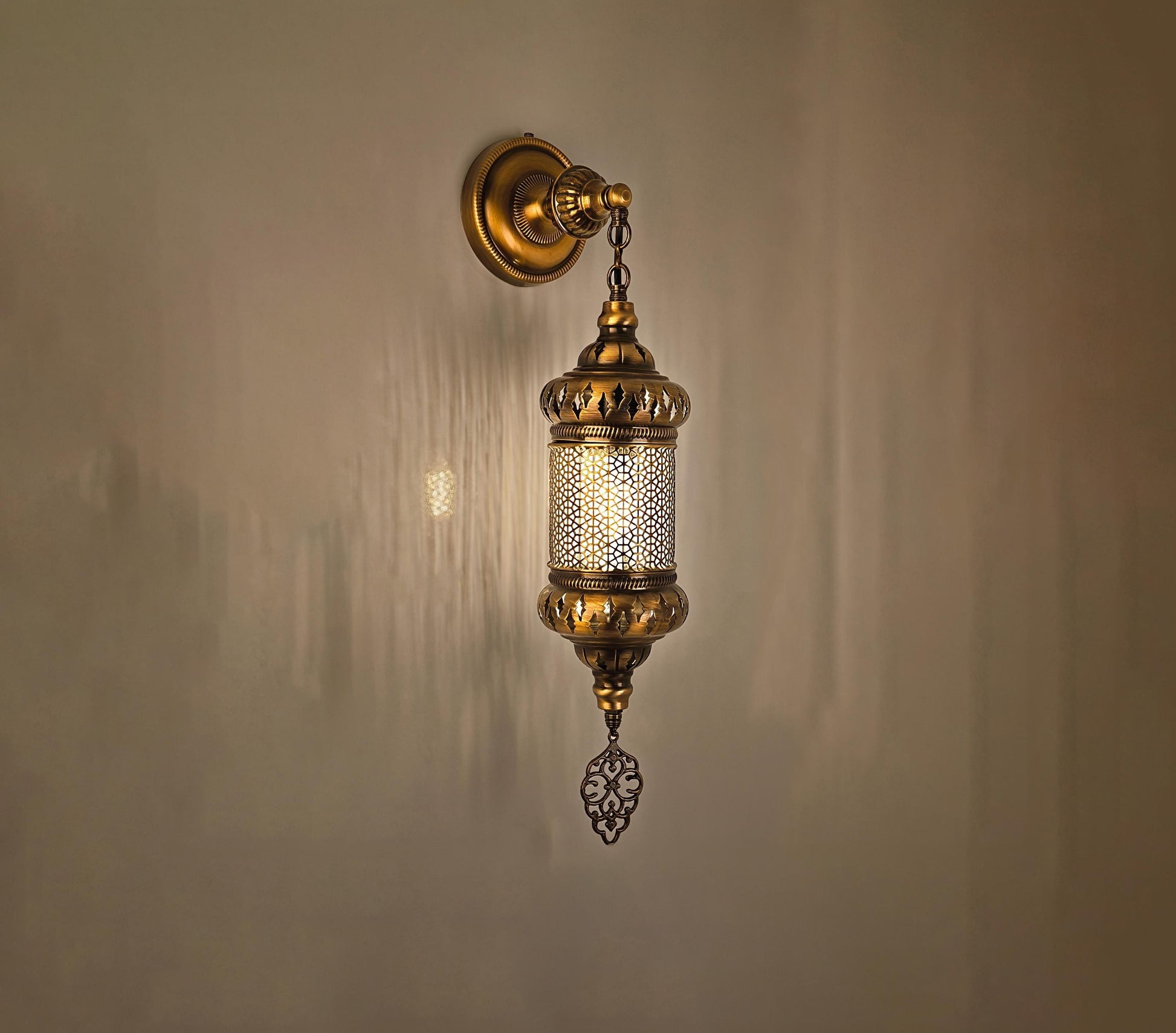 Turkish Hanging Wall Lantern, Moroccan Style Wall Lam, Handmade Bedroom Wall Lights - Anatolia Lighting