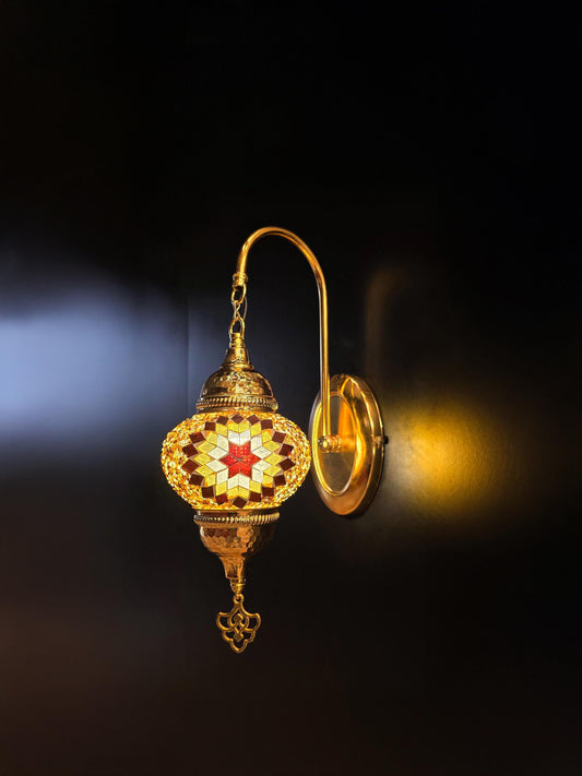 Wall Light Fixture, Unique Mosaic Lighting, Bedroom Wall Lamp, Morrocan Lamps