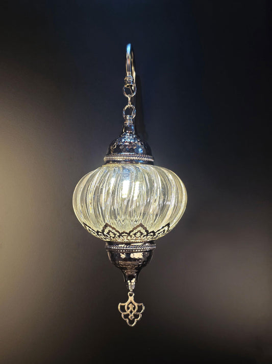 Silver Wall Sconce Light Fixture, Unique Wall Lamp for Bedroom & Bathroom