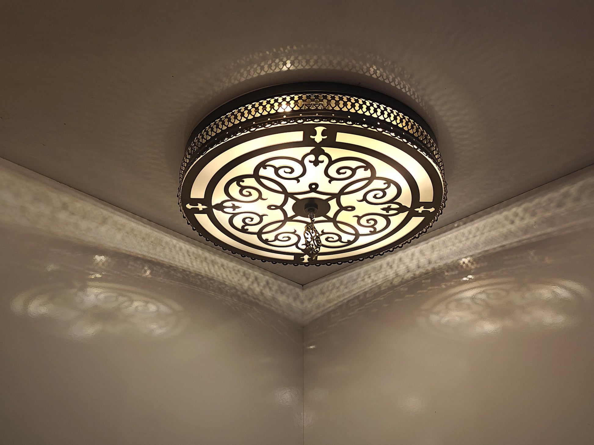 Flush Mount Light Shade, Turkish Ceiling Moroccan Lamp, Unique Sconce Lamp, Authentic Lamp - Anatolia Lighting