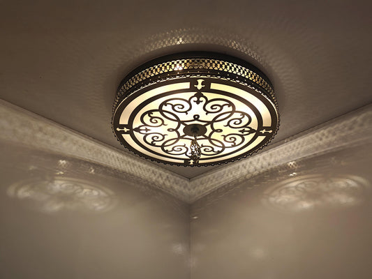 Flush Mount Light Shade, Turkish Ceiling Moroccan Lamp, Unique Sconce Lamp, Authentic Lamp