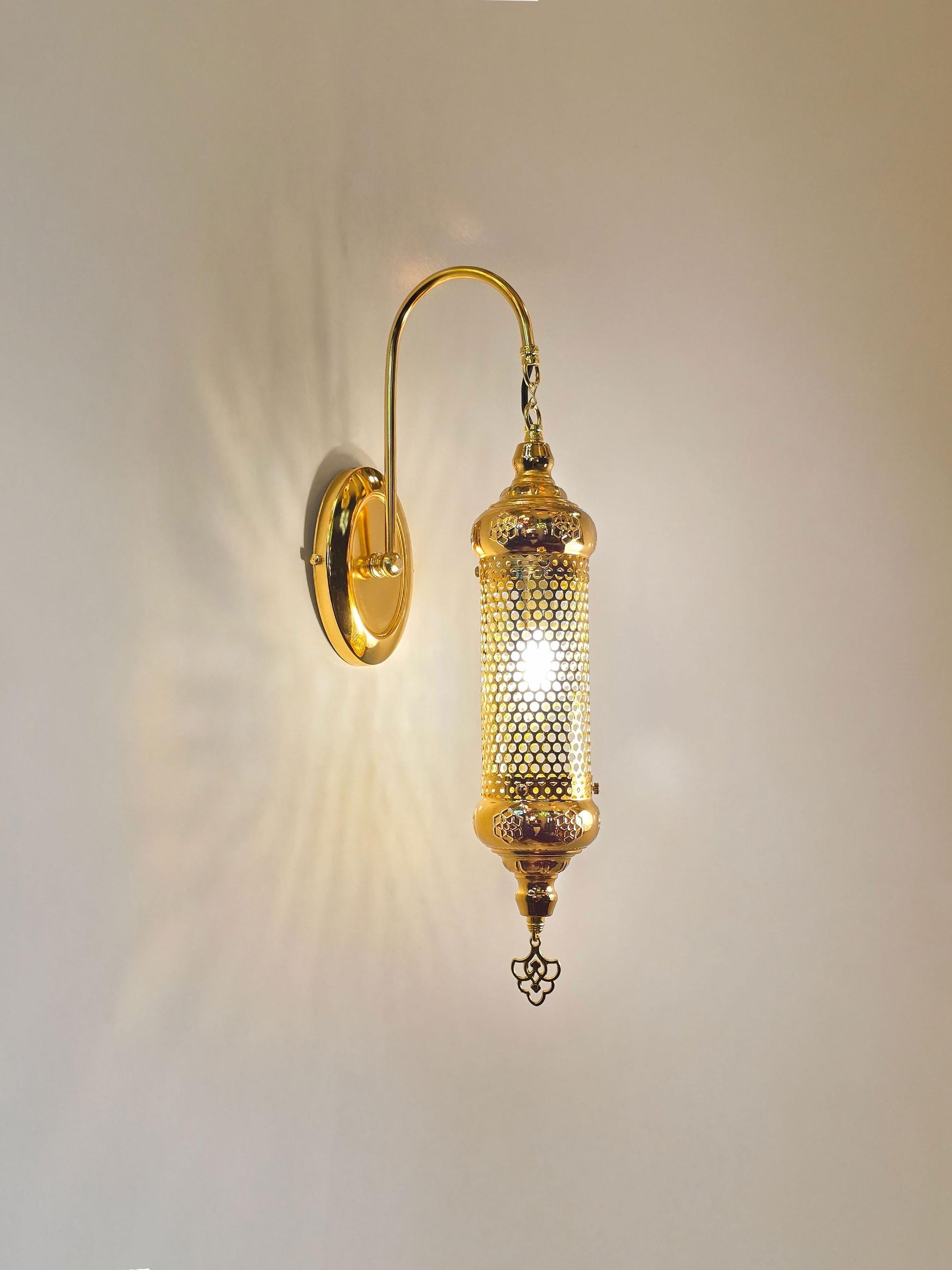 Bugra Wall sconce light fixture, gold wall sconce lamp, Wall Lighting - Anatolia Lighting